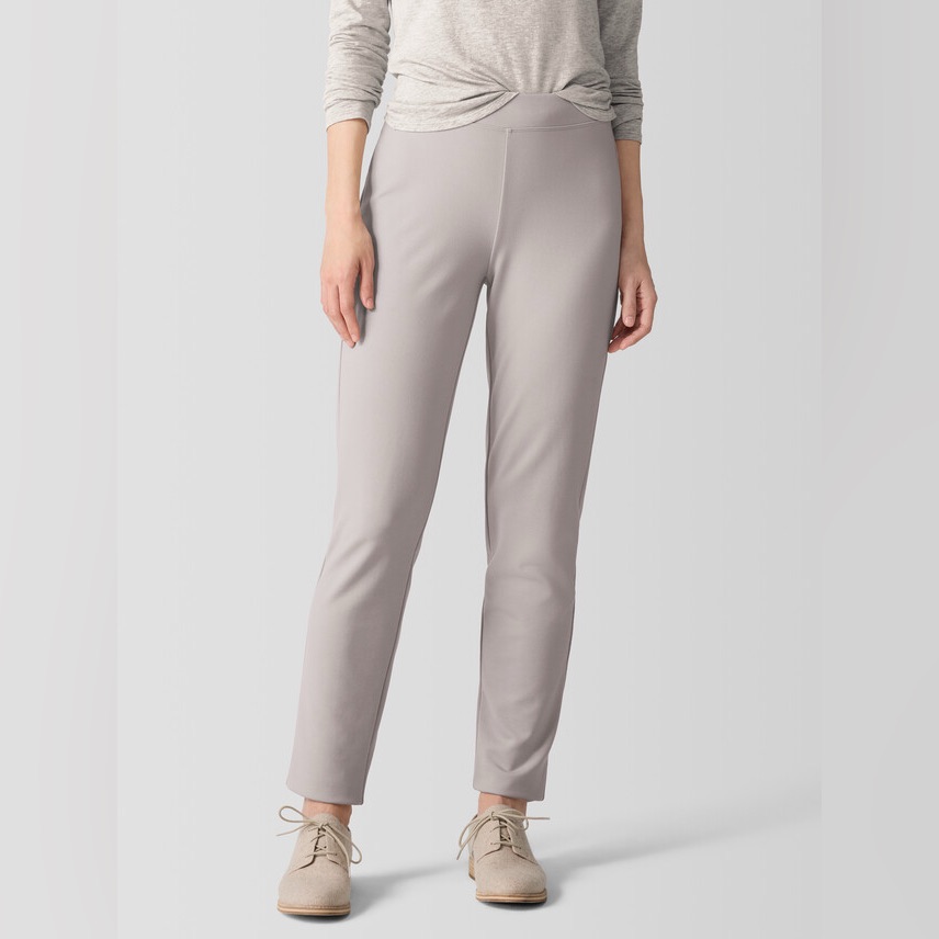 Eileen Fisher Washable Stretch Crepe Slim Ankle Pant